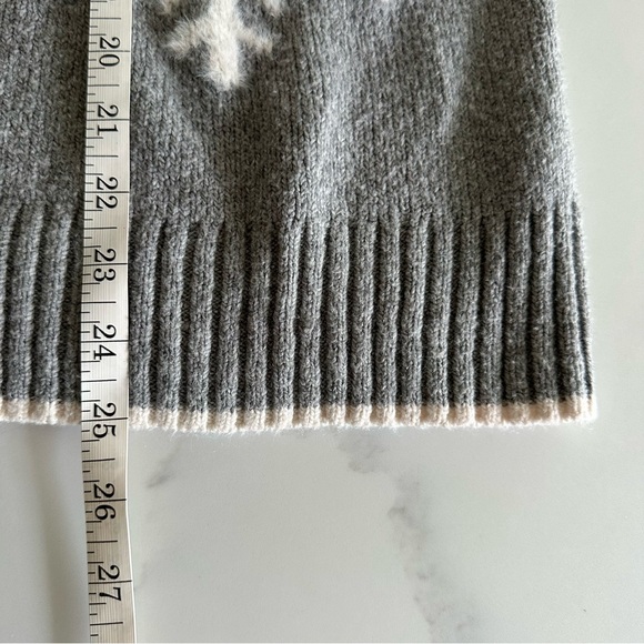 J. Jill Sweater Womens Large Petit Snowflake Chunky Knit - Picture 2 of 7